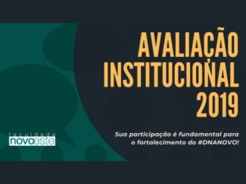 AVALIAÇÃO INSTITUCIONAL 2019: PARTICIPE!