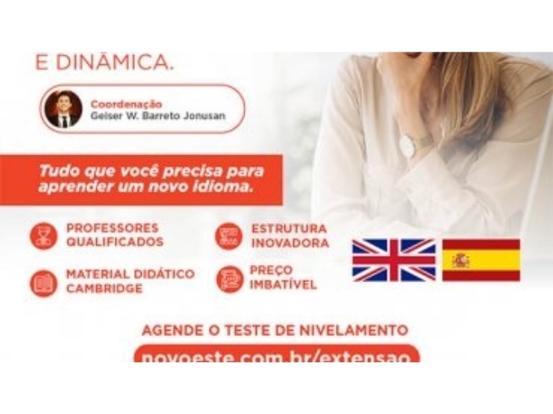 LANÇAMENTO DO CENTRO DE CULTURA E IDIOMAS NOVOESTE