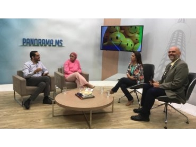 "FELICIDADE" FOI O TEMA DO PROGRAMA PANORAMA MS DA TVE COM PROF. DA FACULDADE NOVOESTE