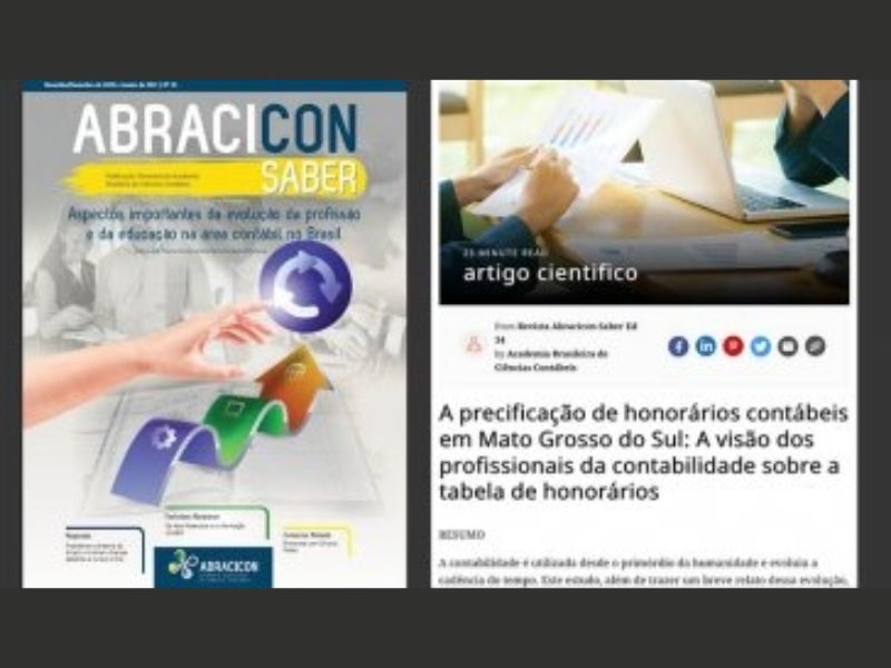 MAIS UM ARTIGO DA TURMA DE MBA EM CONTROLADORIA É PUBLICADO EM REVISTA CIENTÍFICA