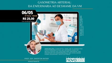 Workshop presencial de Gasometria Arterial: da Enfermaria ao Desmame da VM
