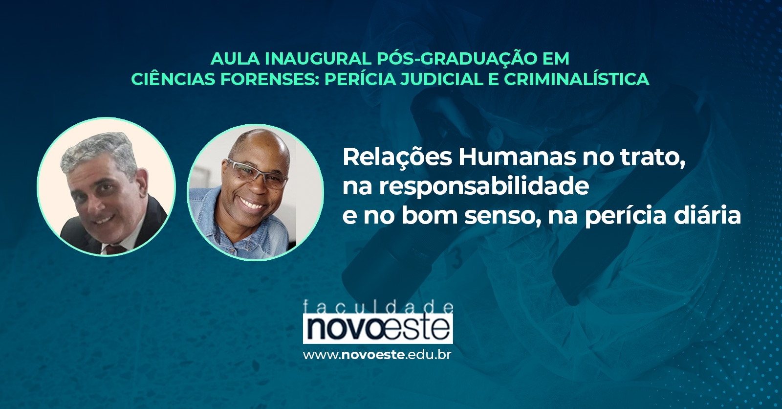 Palestra: Relações Humanas no trato, na responsabilidade e no bom senso, na perícia diária