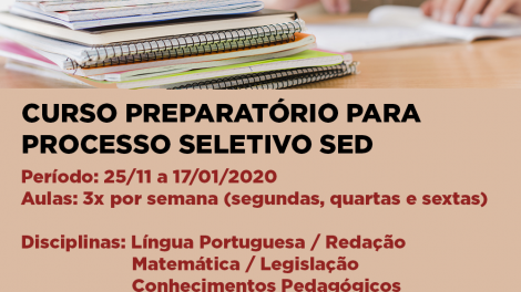 Curso Preparatório para Processo Seletivo SED