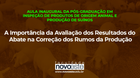 Palestra: A Importância da Avaliação dos Resultados do Abate na Correção dos Rumos da Produção