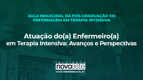 Palestra: Atuação do(a) Enfermeiro(a) em Terapia Intensiva: Avanços e Perspectivas